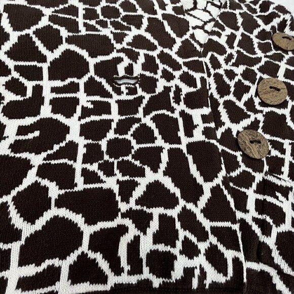 Emma G Sweater Shawl Wrap Women's 17" Width 63" Length (Tip to Tip) Animal Print - Picture 4 of 8